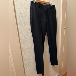 Banana Republic Factory Trousers Men Navy  Pinstriped Tailored Slim Size 33 X 32